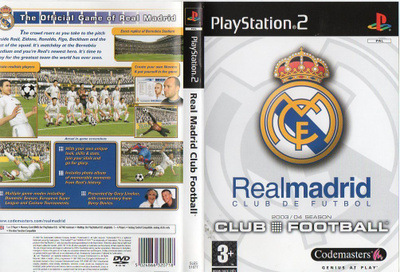 real madrid club football 2003/04 (55 340) k PS2 jalkap