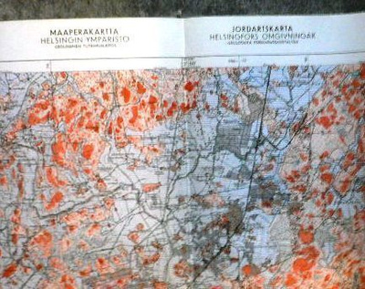 Maaperäkartta - Helsingin ympäristö   Maanmittaushallituksen