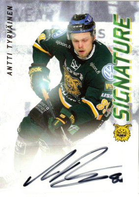 2015-16 Cardset ANTTI TYRVÄINEN Ilves Signature nimmari