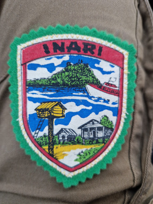 Inari vintage kangasmerkki
