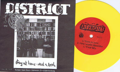 DISTRICT / AFFRONT split EP -1997- ....angry punk storm...