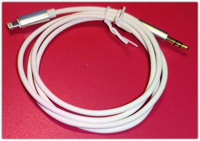 iPhone/iPad Lightning - 3,5mm aux liitinkaapeli #29698