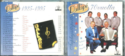 DALLAPE . CD-LEVY . 70 VUOTTA . TUPLAJÄTTIPOTTI