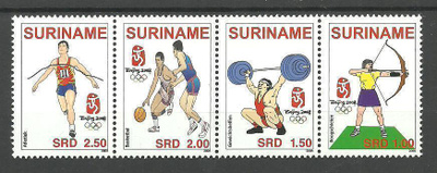 OLYMPIALAISET urheilu sarja SURINAME 2008 **