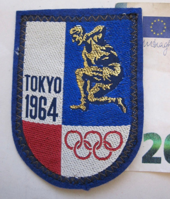 VANHA Kangasmerkki Tokyo Japani 1964 Olympia Pienempi