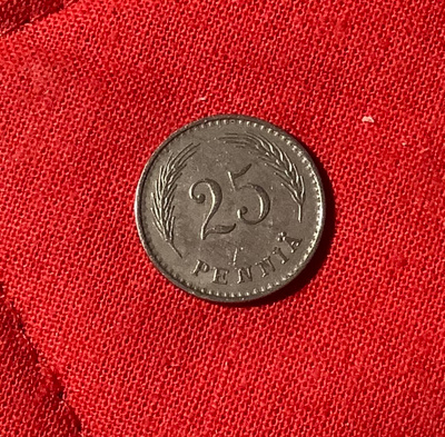 25 penniä suomalainen raha 1937