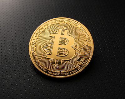 Bitcoin koristekolikko (kullanvärinen)