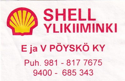Ylikiiminki, SHELL , E ja V Pöyskö Ky   2/7