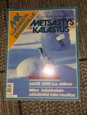 Metsästys ja kalastus  12/1989