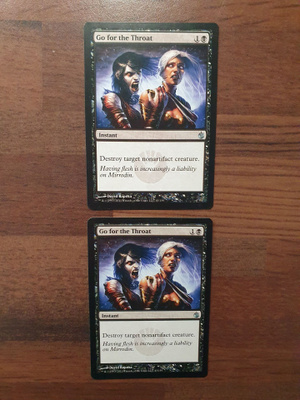 Magic the Gathering Go for the Throat 2 korttia