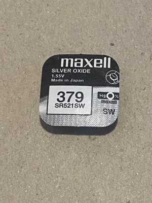 Maxell 379 - SR521SW 1.55V Kellon Paristo Patteri