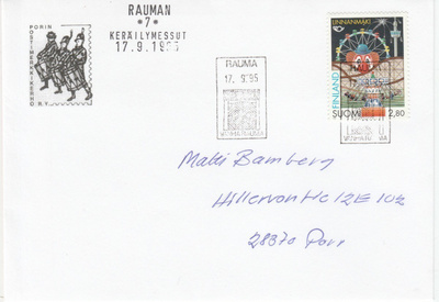 ERIKOISLEIMA , VanhaRauma, Rauma 17.9.1995, Keräilymessut 7