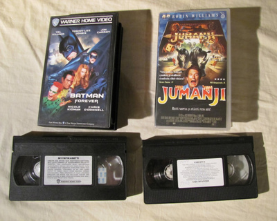 VHS Batman Forever ja Jumanji