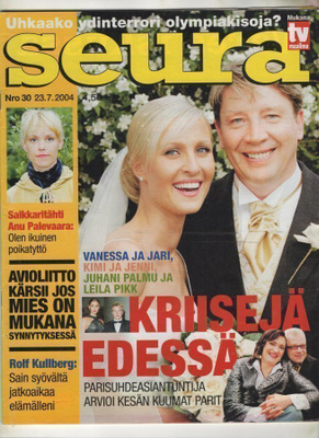 Seura n:o 30 2004 Miss Suomi & Jari. Anu. Rolf. Toni.