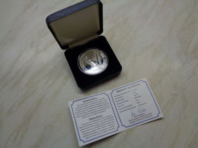 Suomi 10 euroa 2002 Proof - Elias Lönnrot - rasiassa
