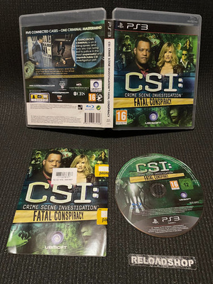 CSI Fatal Conspiracy PS3 - CiB