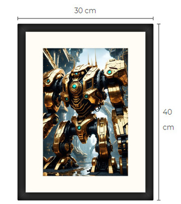 Uusi uniikki Sci-Fi Science Fiction print 30 cm x 40 cm