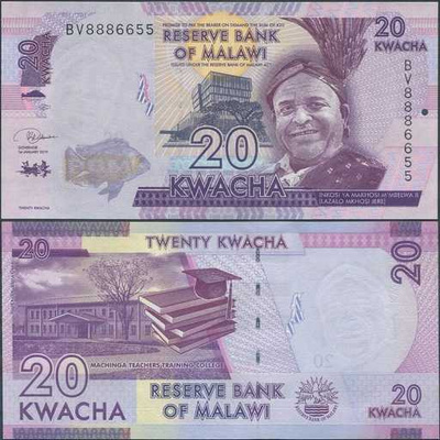 Malawi 20 Kwacha 2019 (P-63e) UNC