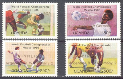 (S0415) UGANDA, 1986 (World Soccer Cup. Winners). MNH**