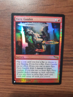 Magic the Gathering Fiery Gambit