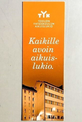 Kirjanmerkki Töölö Aikuislukio