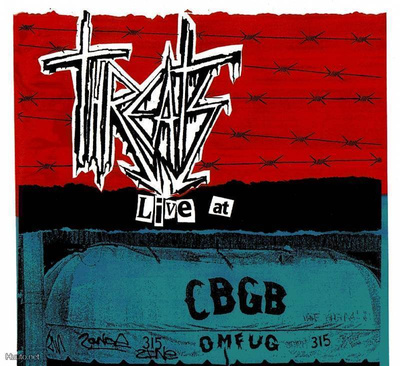 THREATS live at cbgb LP -2002- ....red wax #d/500 silkscreen