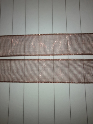 500cm ruskea organtza nauha