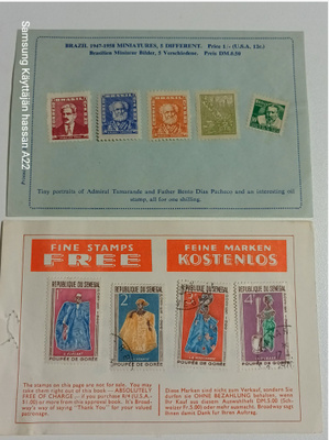 perazil 1947 + sengal 1966  postimerkit