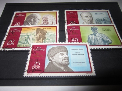 POSTIMERKKEJÄ LENIN AIHE DDR