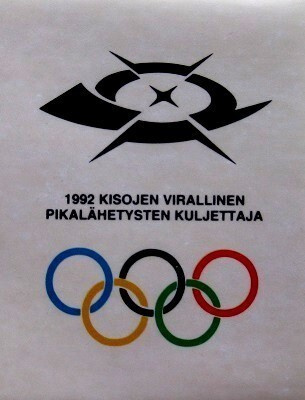 1992 kisojen tarra Posti