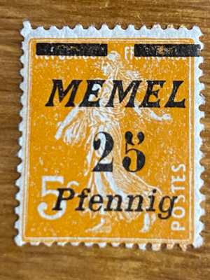 SAKSA 1922 MEMEL MERKKI**