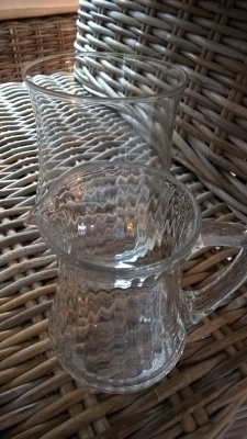 Lasinen / lasi Kermakko / Kermanekka ja Sokerikko / Maljakko