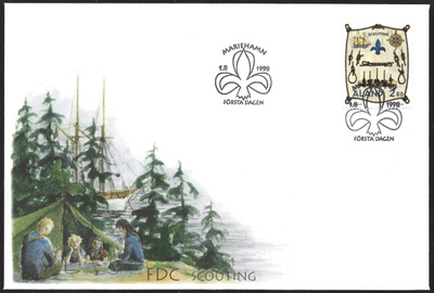 FDC Åland 1998  Meripartioleiri  LaPe ÅL 144