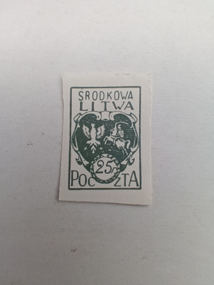 Keski-liettua Postimerkki.