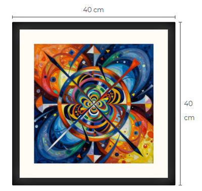 Uusi uniikki abstrakti art print taulu 40 cm x 40 cm