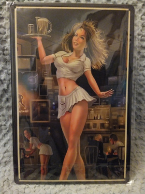 PELTIKYLTTI BAR WAITRESS 20X30CM *UUSI!*