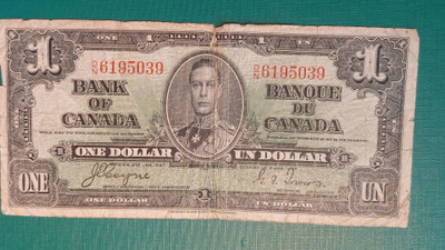 Kanada 1  dollari  - v 1937  Katso kuvaus.