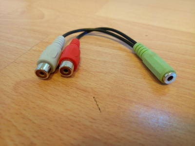 RCA Stereoplug adapteri
