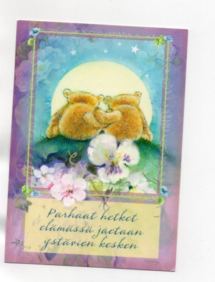 °°PARHAAT HETKET ELÄMÄSSÄ JAETAAN...°° -KORTTI /Papron