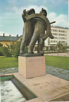 Postikortti, RAUMA, Tasala Vilkun Patsas