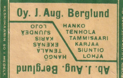 Hanko, Oy. J. Aug. Berglund   4/3