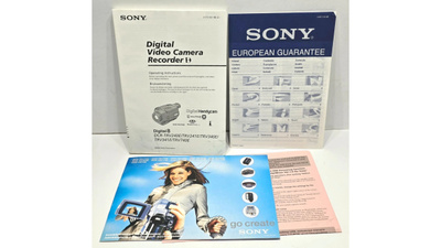 Sony Handycam Video 8 ohjekirjat