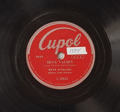 Savikiekko 1950 Raya Avellan / Harmony Sisters Cupol C-2055