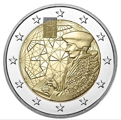 ** LUXEMBURG 2€ 2022 Erasmus pillerissä **