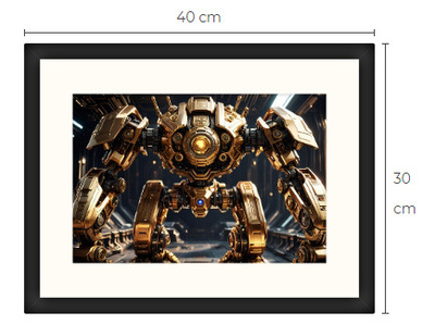 Uusi uniikki Sci-Fi Science Fiction print 30 cm x 40 cm
