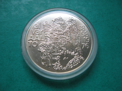 100 mk hopea juhlaraha Alvar Aalto - 1998