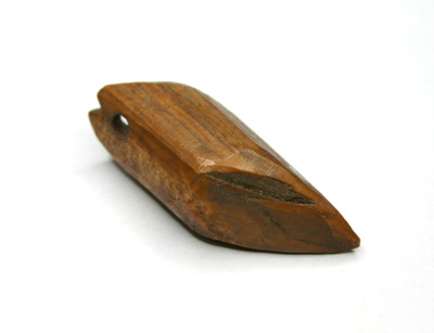 Ikivanha eskimo salmiakki amuletti riipus muoto 44.8mm mursu