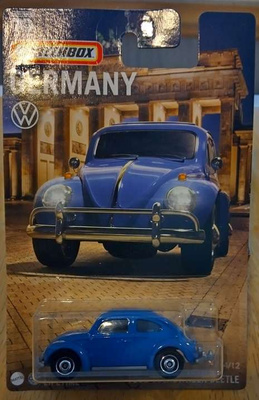 Volkswagen 1200 Beetle 1962 Kupla Blue Matchbox Germany 1:64