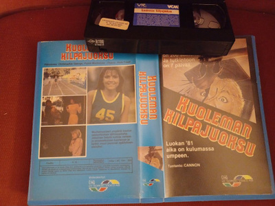 Kuoleman kilpajuoksu Vhs (Fix, Nordic video, Slasher 1981)