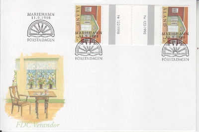 Åland FDC  LaPe 145 välilöparilla